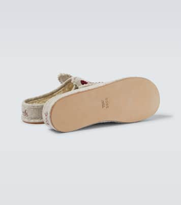 Wool-blend slippers | Bode