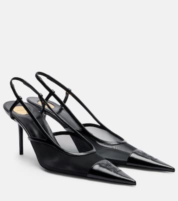 Pumps slingback Renée in mesh e pelle | Saint Laurent