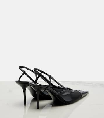 Pumps slingback Renée in mesh e pelle | Saint Laurent