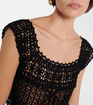Crop top de croché de algodón | Anna Kosturova
