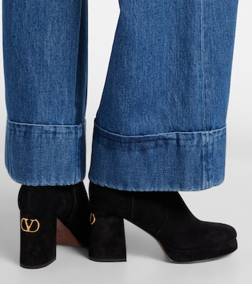 Fawcette VLogo suede ankle bots | Valentino Garavani