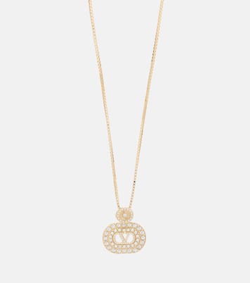 Collier à pendentif VLogo orné de cristaux Swarovski®  | Valentino