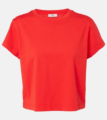 Adine cropped cotton jersey T-shirt | Agolde