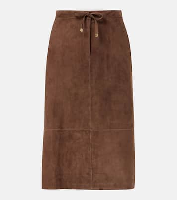 Suede midi skirt | 'S Max Mara