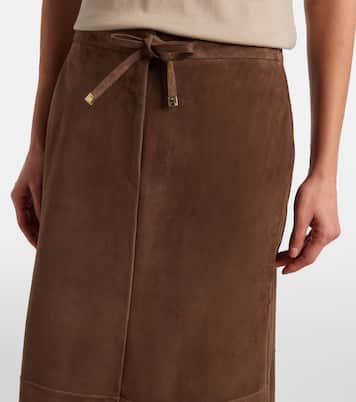 Suede midi skirt | 'S Max Mara