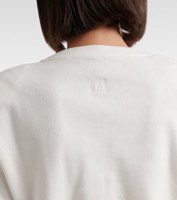 Cropped cotton-blend T-shirt | Magda Butrym