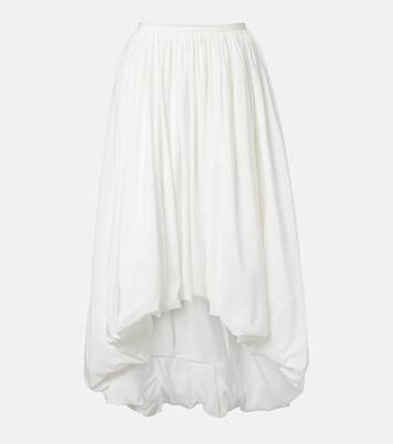 Asymmetric jersey midi skirt | Norma Kamali