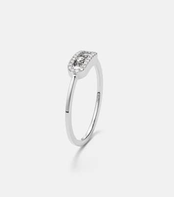 Move Uno 18kt white gold ring with diamonds | Messika