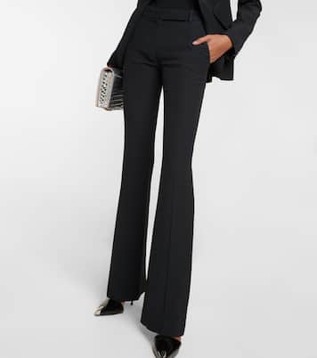 Pantaloni flared in crêpe | McQueen