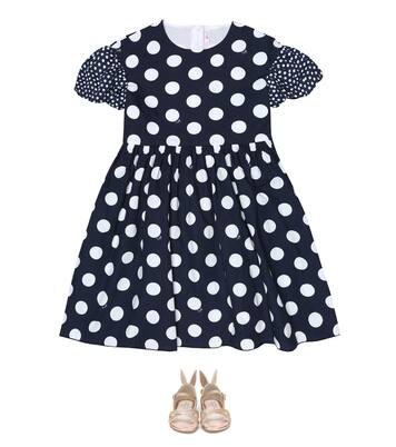 Robe en coton à pois | Il Gufo
