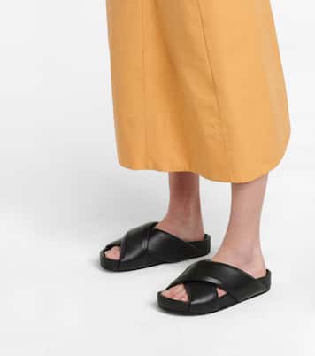 Quilted leather sandals | Jil Sander