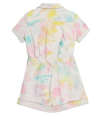 Tie-dye denim playsuit | Balmain Kids