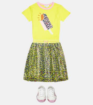 Pleated leopard-print skirt | Marc Jacobs Kids