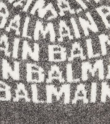 Logo pompom wool-blend beanie | Balmain Kids