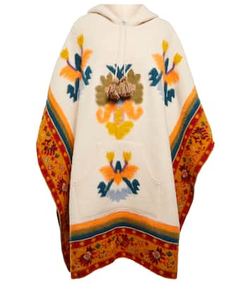 Poncho en mezcla de lana jacquard | Etro