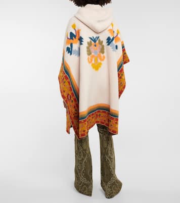 Poncho en mezcla de lana jacquard | Etro