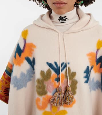 Poncho en mezcla de lana jacquard | Etro