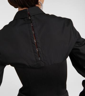 Miniabito in popeline con pannelli | Dion Lee