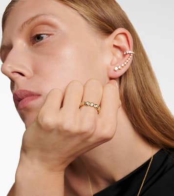 Nesting Gem 18kt gold eternity ring with diamonds | Octavia Elizabeth