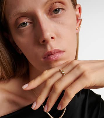 Nesting Gem 18kt gold eternity ring with diamonds | Octavia Elizabeth