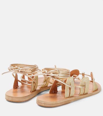 Aristides metallic leather sandals | Ancient Greek Sandals