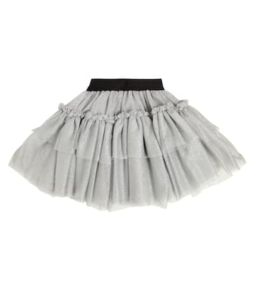 x Chiara Ferragni ruffled tulle skirt | Monnalisa