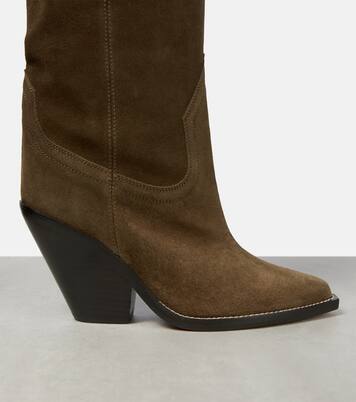 Overknee-Stiefel aus Veloursleder | Isabel Marant