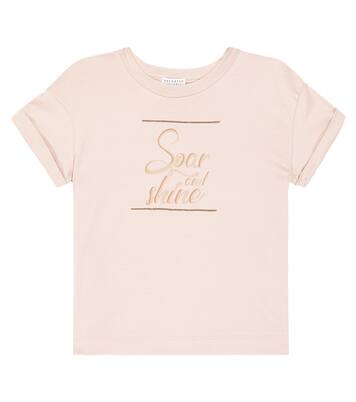 Printed cotton T-shirt | Brunello Cucinelli Kids