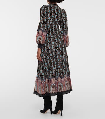 Abito midi in seta con stampa paisley | Etro