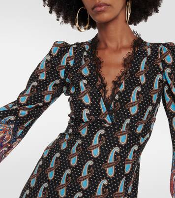 Abito midi in seta con stampa paisley | Etro