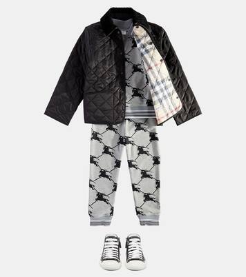 Printed cotton jersey sweatpants | Burberry Kids