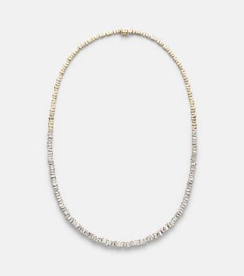 18kt gold tennis necklace with diamonds | Suzanne Kalan