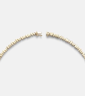 18kt gold tennis necklace with diamonds | Suzanne Kalan