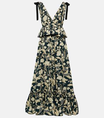 Maxikleid Infinito Perla aus Baumwolle | Agua by Agua Bendita