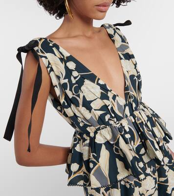 Maxikleid Infinito Perla aus Baumwolle | Agua by Agua Bendita