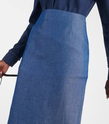 Midirock Manuela aus Wolle und Leinen | Gabriela Hearst