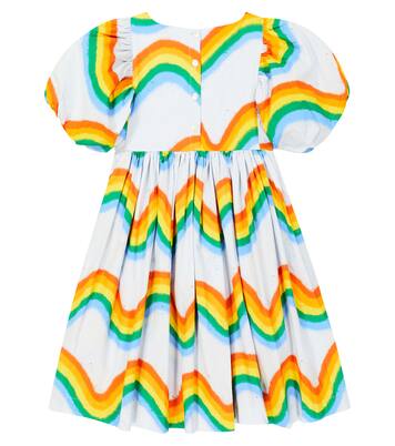Calyita printed puff-sleeve cotton dress | Molo