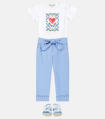 Printed cotton-blend jersey T-shirt | Tartine et Chocolat