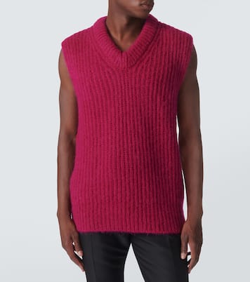 Mohair and wool sweater vest | Jil Sander