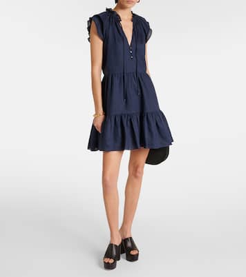 Zee linen minidress | Veronica Beard