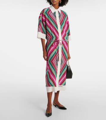 Hemdblusenkleid Rhombus 75 aus Seide | Valentino