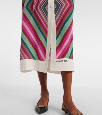 Hemdblusenkleid Rhombus 75 aus Seide | Valentino