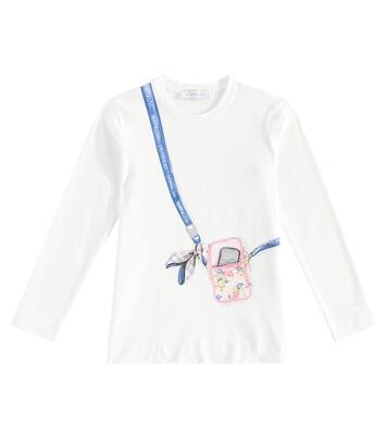 Printed cotton-blend top | Monnalisa