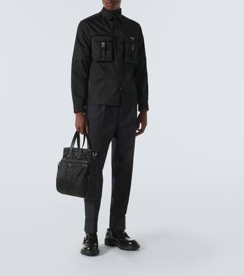 Brushed leather lace-up derbies | Prada