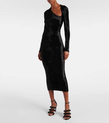 Midikleid aus Samt | Alaïa