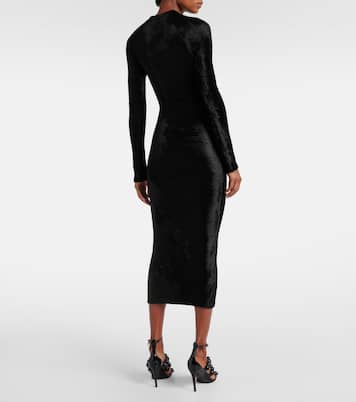 Midikleid aus Samt | Alaïa