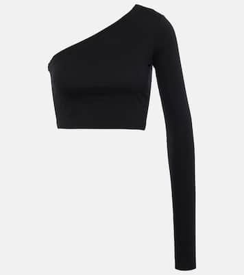 One-Shoulder Cropped-Top aus Baumwolle | Rick Owens