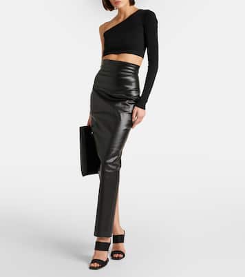One-Shoulder Cropped-Top aus Baumwolle | Rick Owens