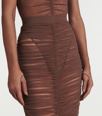 Midirock aus Mesh | Alex Perry