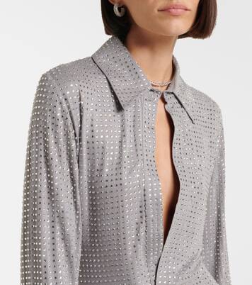 Robe chemise à cristaux | The Attico
